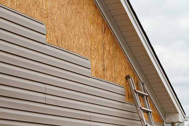 Professional Emergency Siding Repair technician working in Temperanceville, VA